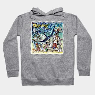 Ukraine Stamp Shchedryk, Carol of the Bells Hoodie